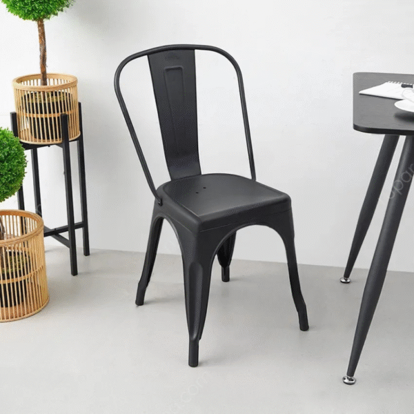 Kursi Cafe Besi Hitam Dune
