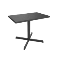 Meja Cafe Besi Hitam Miami