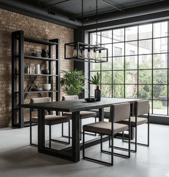 Desain Kaki Meja Besi Modern untuk Ruang Makan Estetik