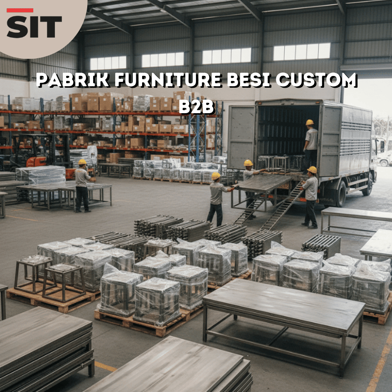 Pabrik Furniture Besi Custom B2B