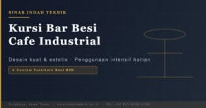 Kursi Bar Besi Cafe Industrial