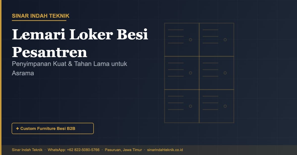Lemari Loker Besi Pesantren