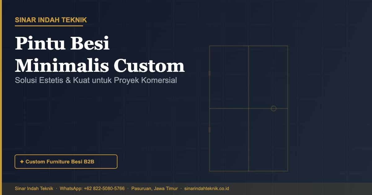 Pintu Besi Minimalis Custom