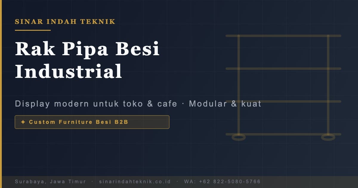 Rak Pipa Besi Industrial - Sinar Indah Teknik