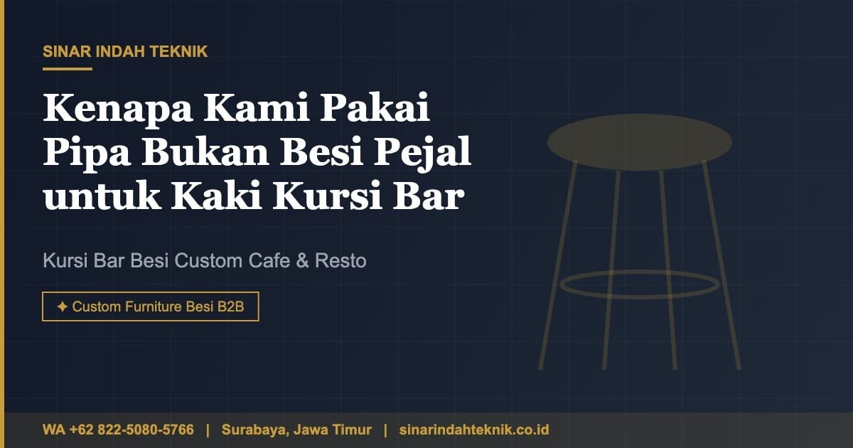 Kursi bar besi custom Sinar Indah Teknik