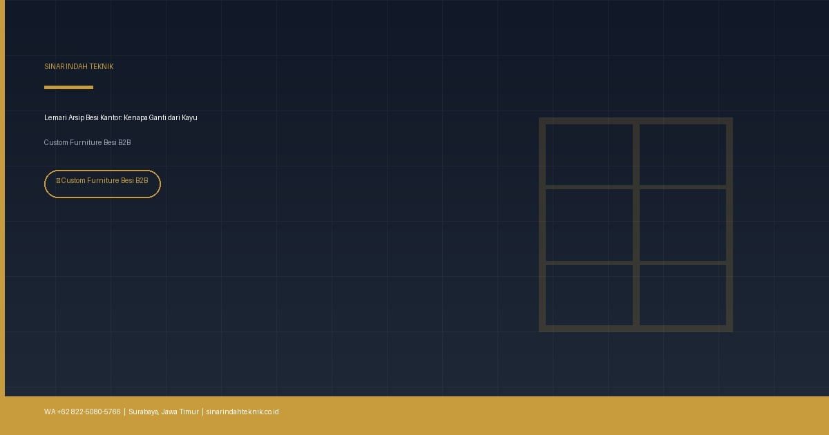 Lemari arsip besi kantor custom pengganti lemari kayu