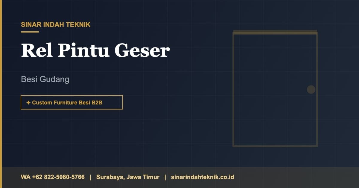 Kenapa Kami Ganti Spesifikasi Rel Pintu Geser Besi Gudang Setelah Roller Sering Lepas