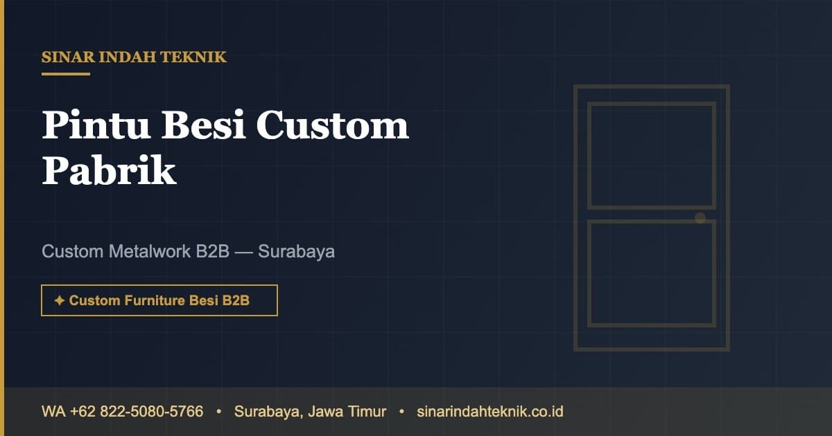 Pintu Besi Custom Pabrik - Sinar Indah Teknik