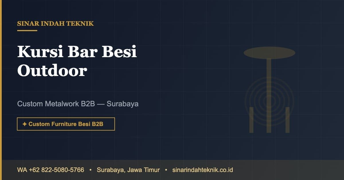 Kursi Bar Besi Outdoor - Sinar Indah Teknik