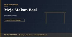 Meja Makan Besi - Industrial Presisi