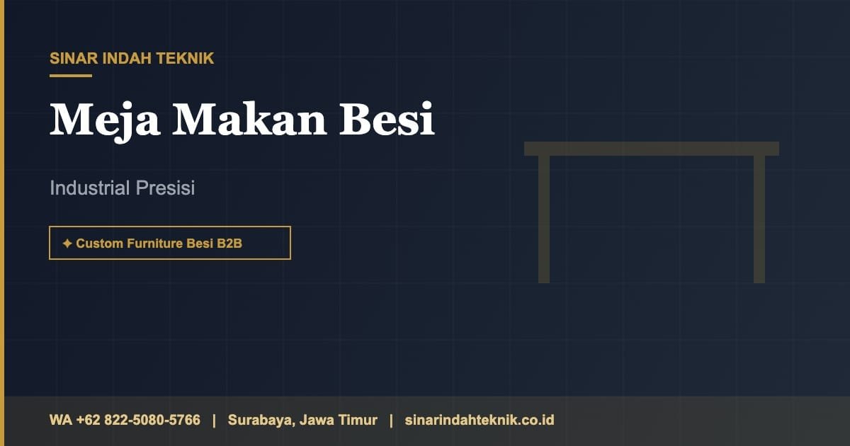 Kenapa Meja Makan Besi Industrial Kami Sekarang Dilas dengan Urutan Tertentu — Bukan Asal Sambung